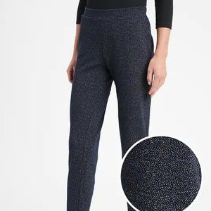 Banana Republic Navy Pull-on Ankle Pant (Size 10)
